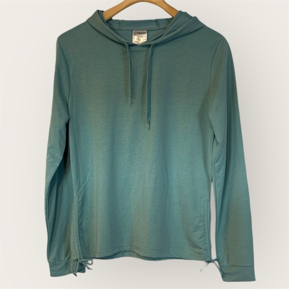 Women's Teal Hoodie Sweatshirt - Picture 3 of 9